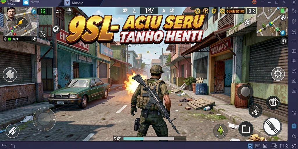 Screenshot menunjukkan aksi seru dalam permainan 9SL.