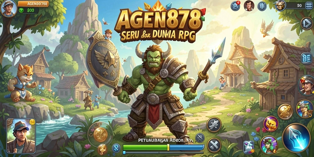 Tampilan gameplay seru dalam petualangan RPG yang menegangkan.