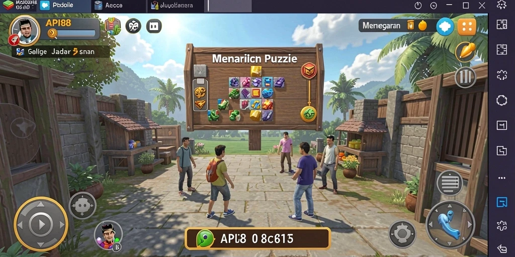 Screenshot utama menampilkan gameplay seru dari API88.