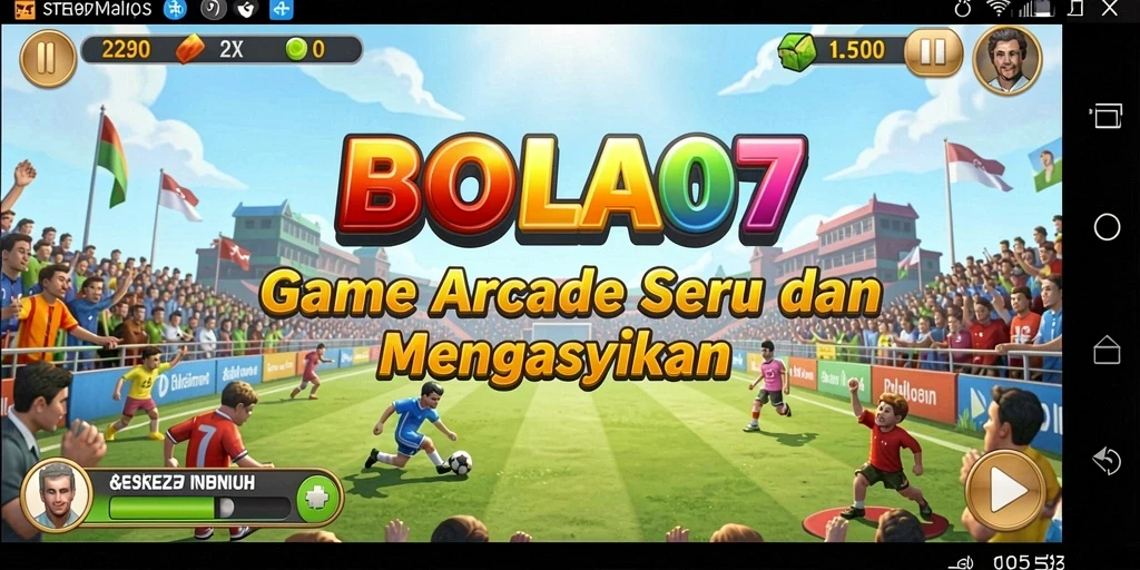 Tampilan gameplay BOLA07 yang penuh aksi dan keseruan.