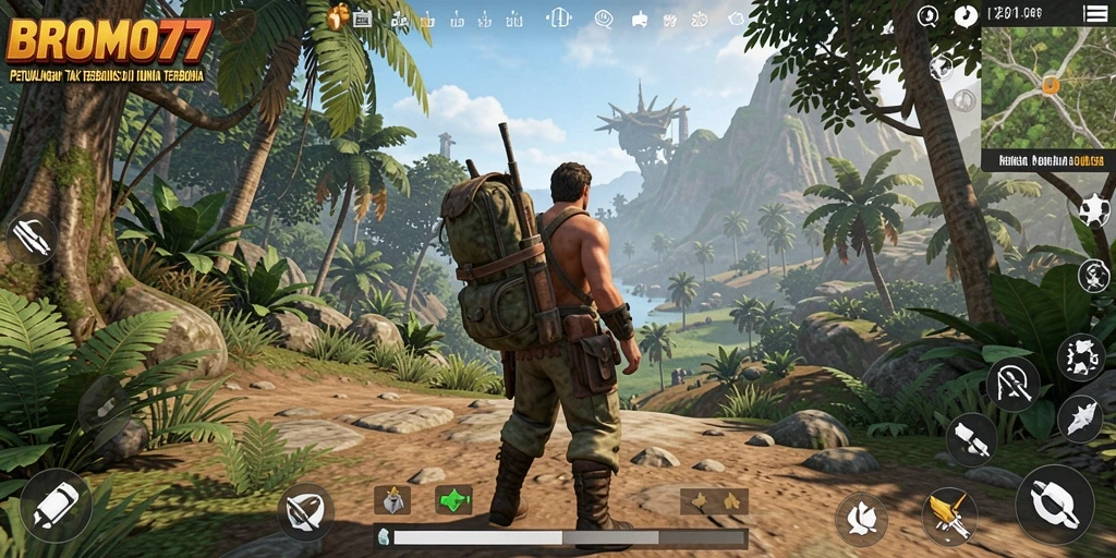 Menampilkan gameplay BROMO77 dalam dunia terbuka yang mendebarkan.
