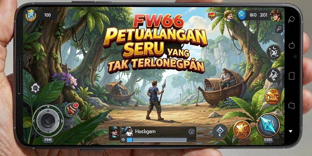 Tangkapan layar utama FW66 menampilkan gameplay mendebarkan dalam petualangan yang menantang.