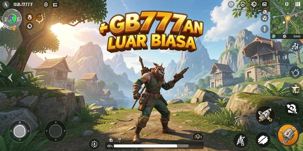 Tampilan gameplay <strong>GB777</strong> menunjukkan eksplorasi di dunia terbuka yang menakjubkan.