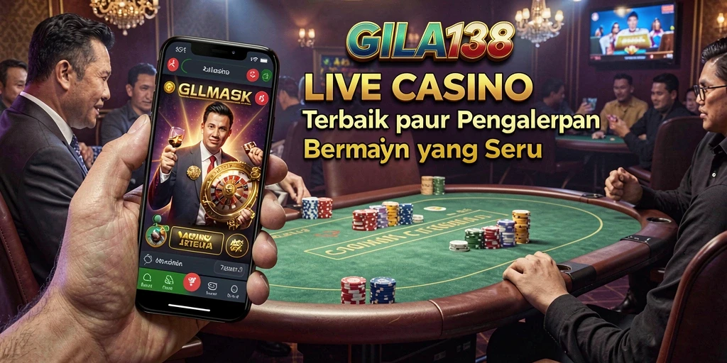 Tampilan screenshot gameplay Live Casino GILA138 yang menarik dan interaktif.