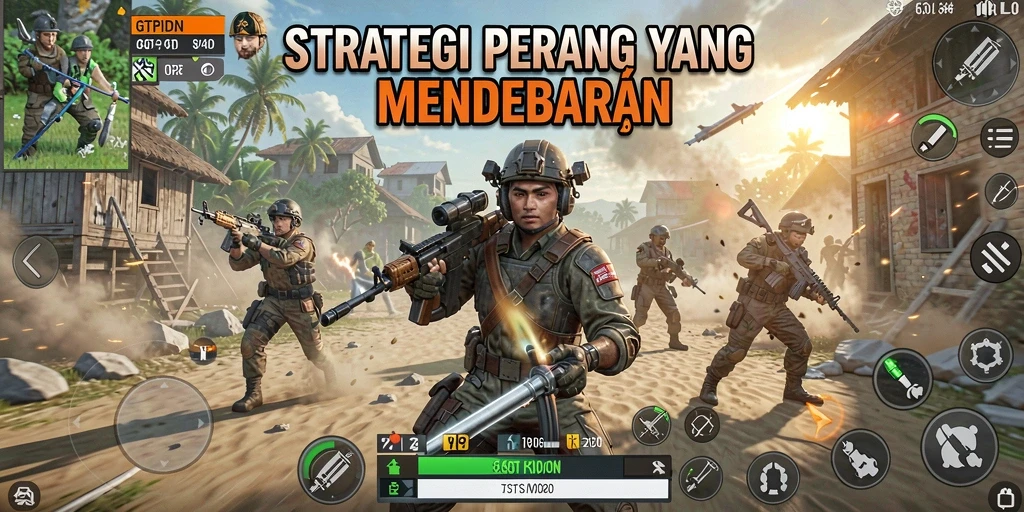 Tampilan game SLG yang menegangkan dan strategis.
