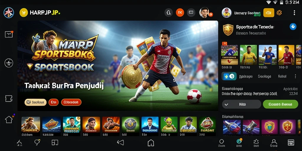 Tampilan gameplay HARAPJP yang menarik dan fungsional.