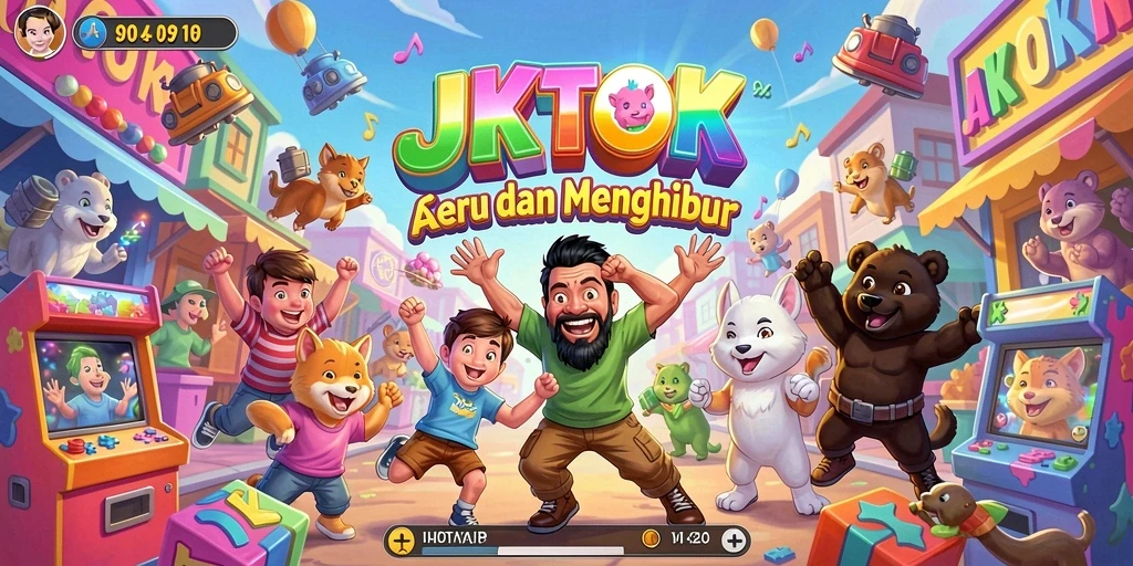 Tampilan gameplay JKTOK dengan level tantangan seru dan grafik yang menarik.