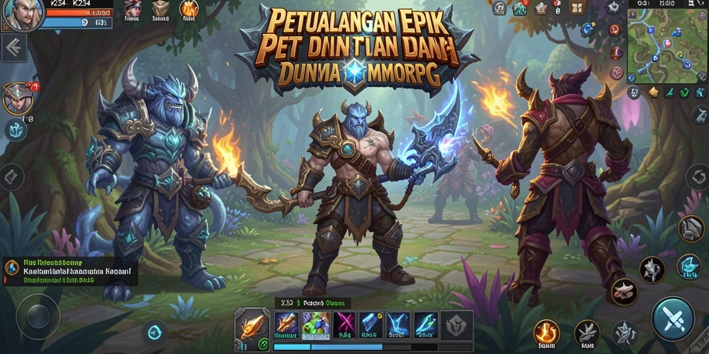 Screenshot utama K234 menampilkan aksi epic dalam MMORPG.