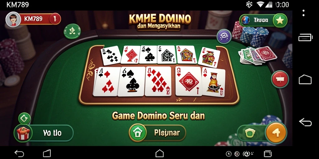 Screenshot gameplay menunjukkan momen seru dalam permainan Domino.