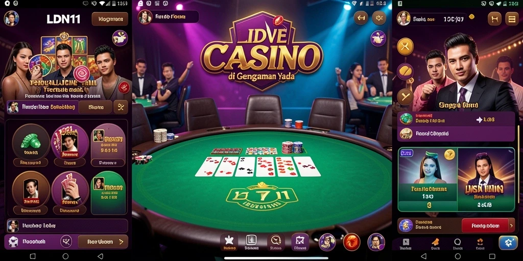 Tampilan gameplay menarik di aplikasi Live Casino LDN11.