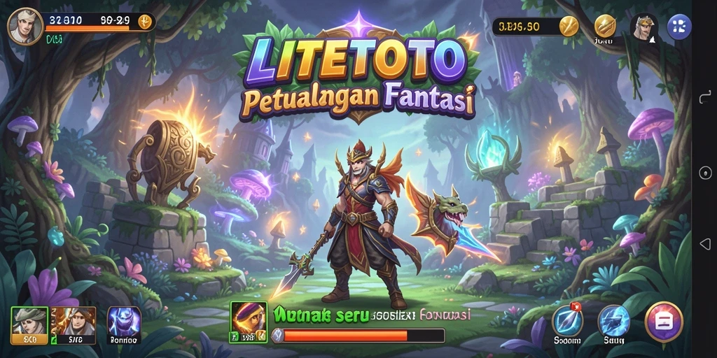Screenshot gameplay LITETOTO menunjukkan suasana petualangan yang mendebarkan.