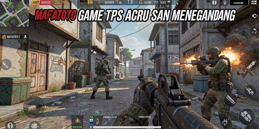 Gambaran gameplay menegangkan dalam MAFIATOTO di medan perang.