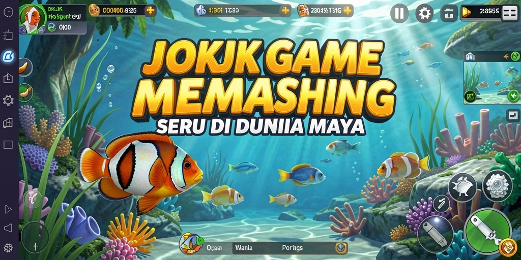 Screenshot gameplay menunjukkan aksi memancing yang seru dan menantang.