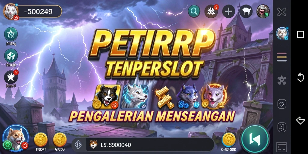 Tampilan menarik dari gameplay slot yang mendebarkan di PETIRRP.