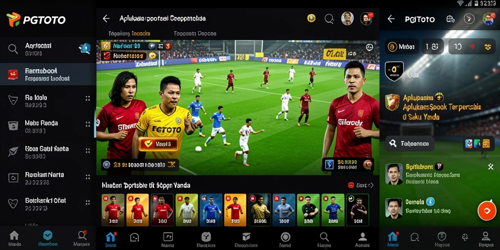 Gambar menunjukkan antarmuka menarik PGTOTO untuk taruhan olahraga.