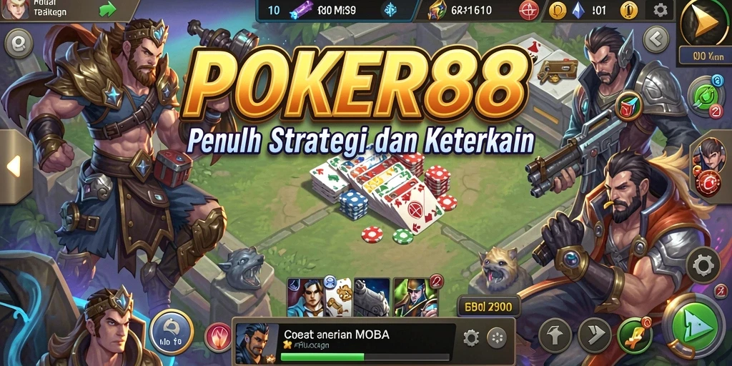 Tampilan gameplay menarik POKER88 dengan aksi seru.