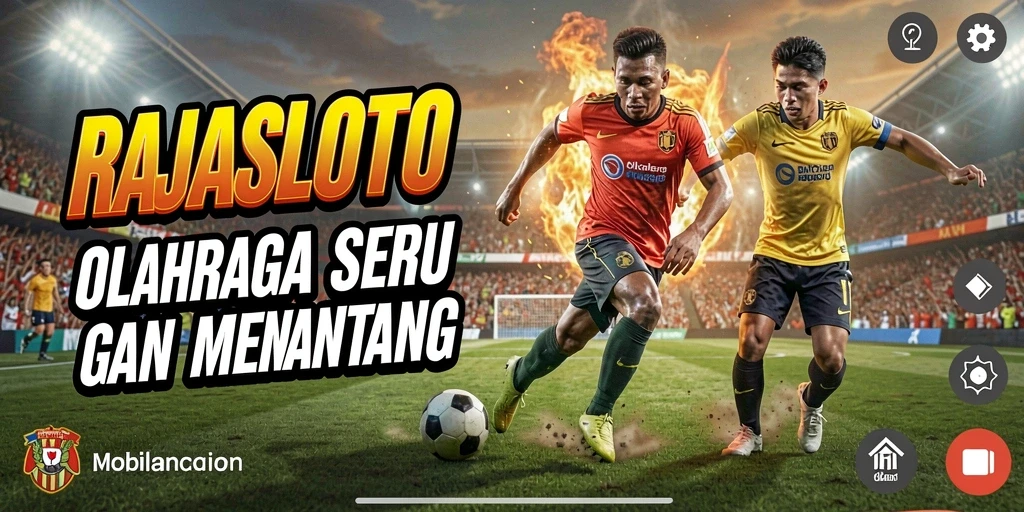 Screenshot gameplay RAJASLOTO menunjukkan aksi seru dalam olahraga.