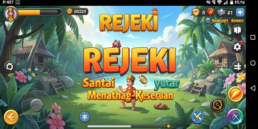 Tampilan gameplay <strong>REJEKI</strong> yang menarik dan penuh warna.