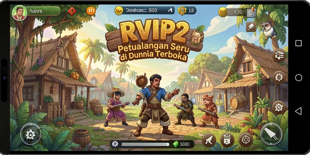 Tangkapan layar dari gameplay seru di dunia terbuka.