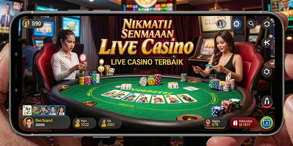 Tampilan gameplay S80 dengan dealer langsung dan permainan yang menarik.
