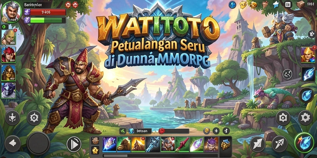 Screenshot gameplay WATITOTO yang menunjukkan aksi seru di dunia MMORPG.